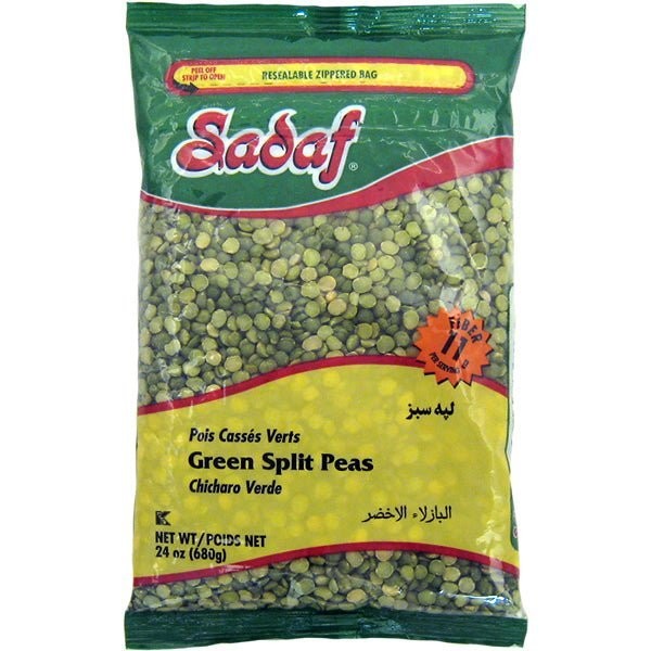Sadaf Green Splitpeas 24 OZ