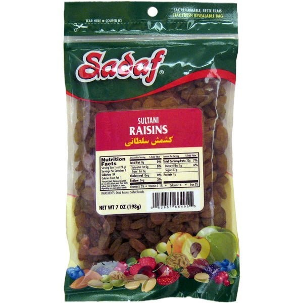 SADAF SULTANI RAISINS  198 GM