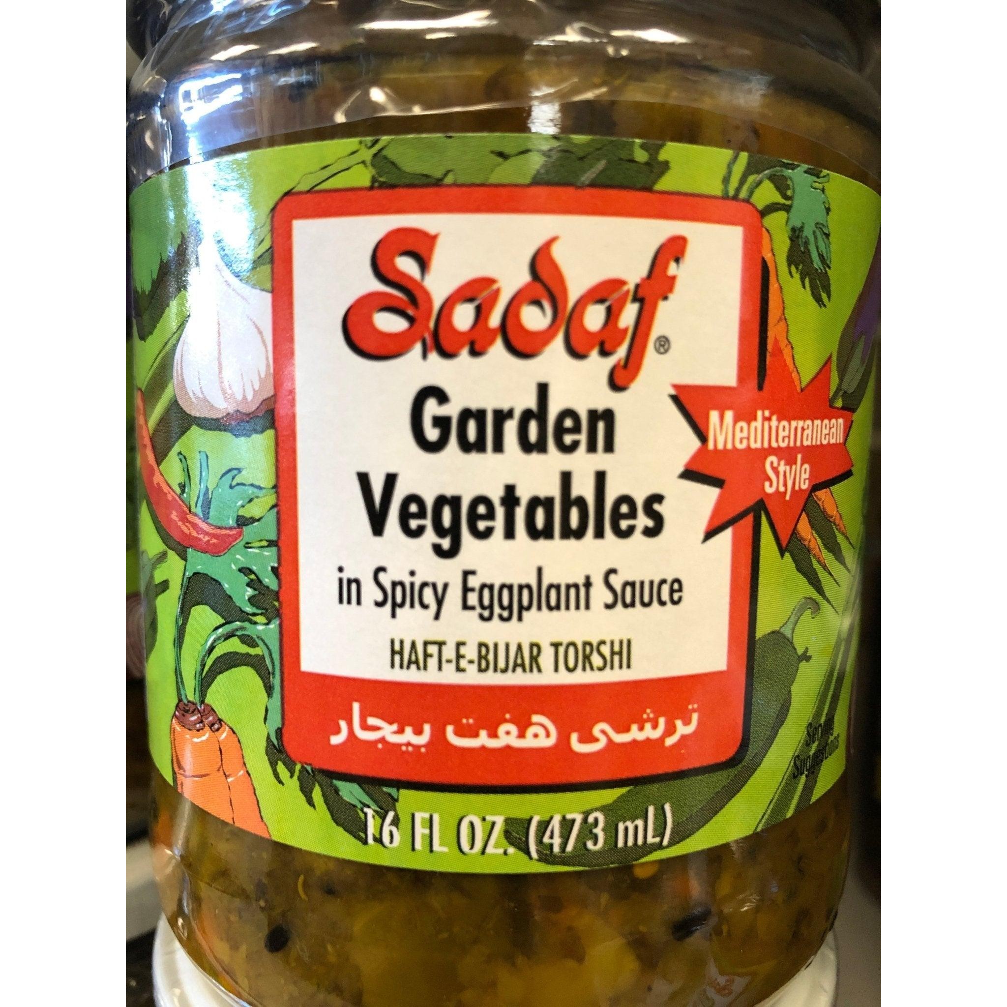 SADAF GARDEN VEGETABLES IN SPICY EGGPLANT SAUCE 1 Lbs