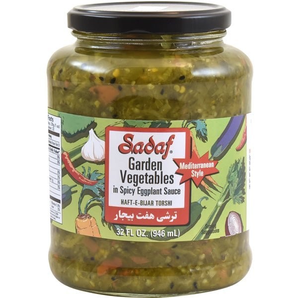SADAF GARDEN VEGETABLES IN SPICY EGGPLANT SAUCE 2 Lbs