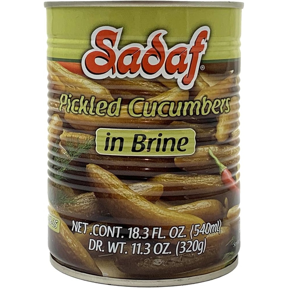 SADAF PICKLED CUCUMBERS IN BRINE 1.13 Lbs