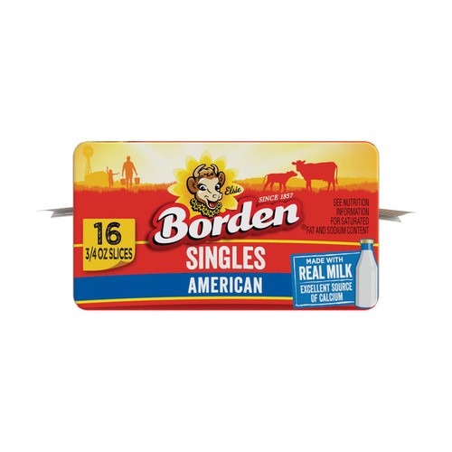 BORDEN AMERICAN SINGLES 16 Slices 12 OZ