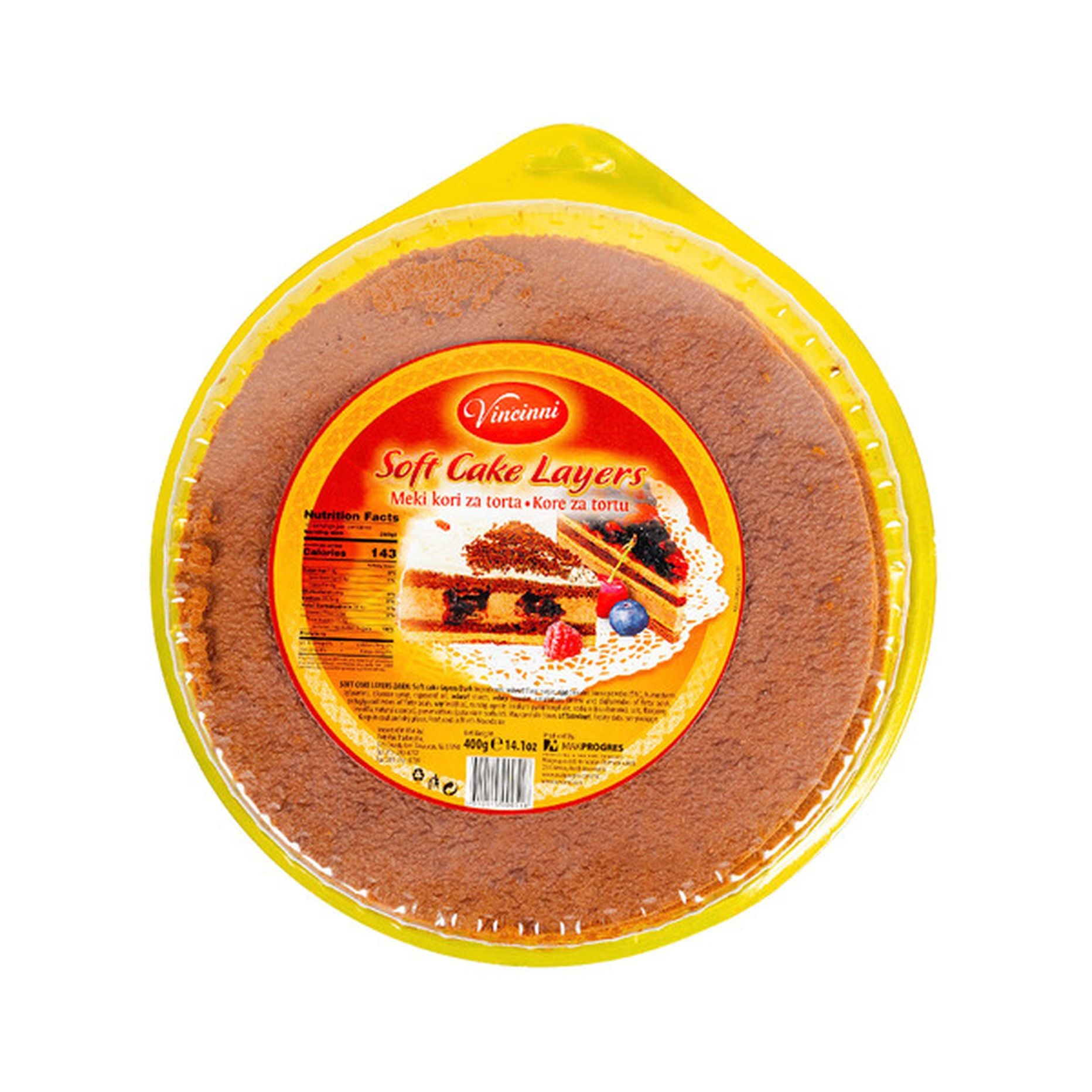 VINCINI SOFT CAKE CHOCOLATE 400 GM