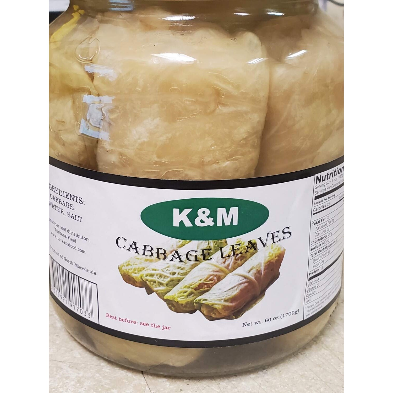 K&M CABBAGE LEAVES 1700 GM