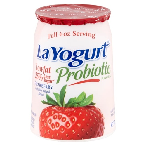 LA YOGURT STRAWBERRY 6 OZ