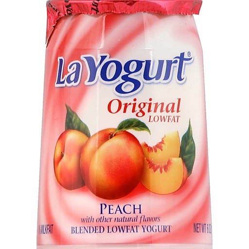 LA YOGURT PEACH 6 OZ