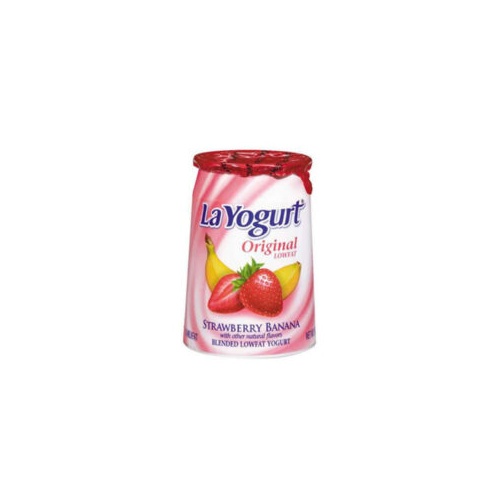 LA YOGURT STRAWBERRY BANANA 6 OZ