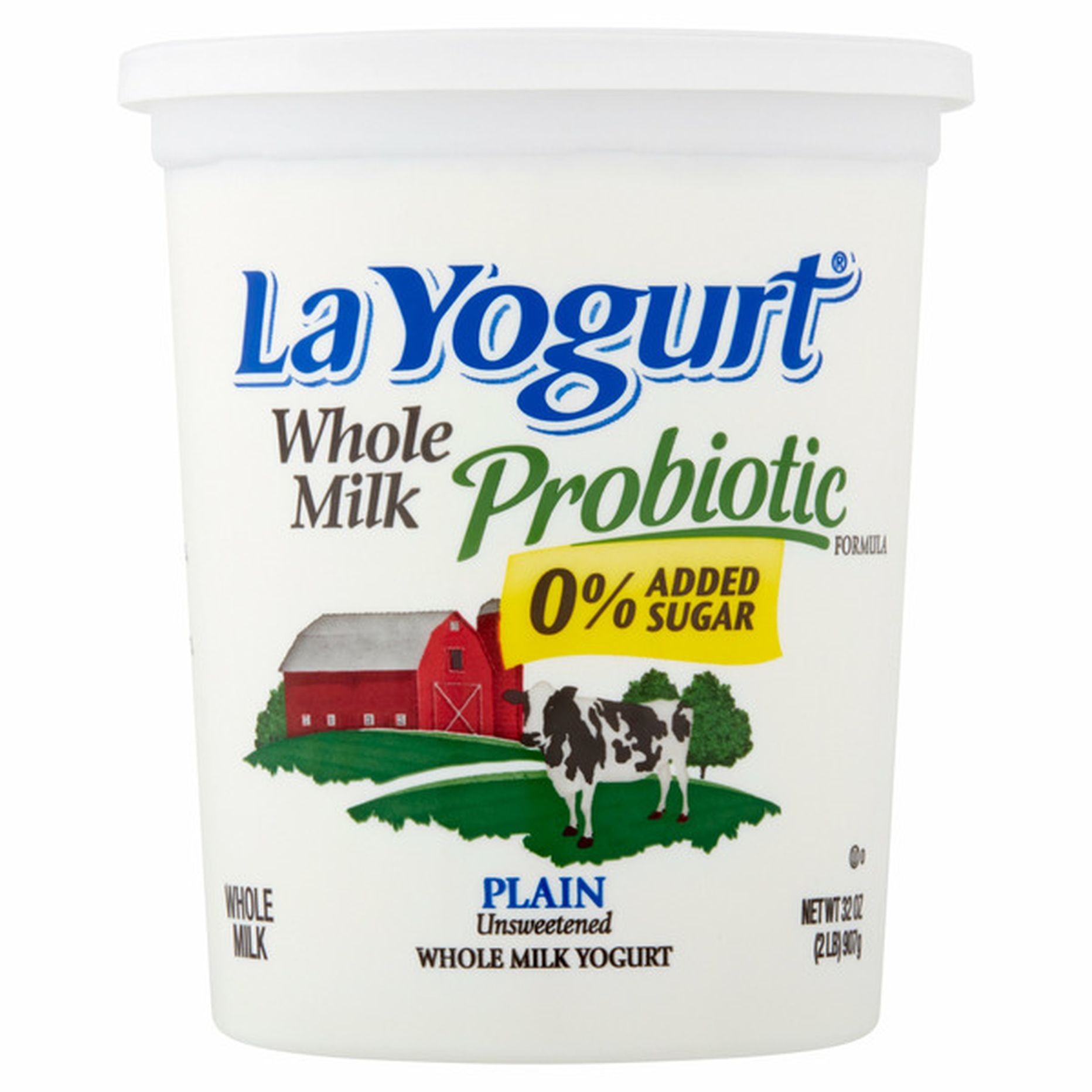 LA YOGURT WHOLE MILK PLAIN 32 OZ