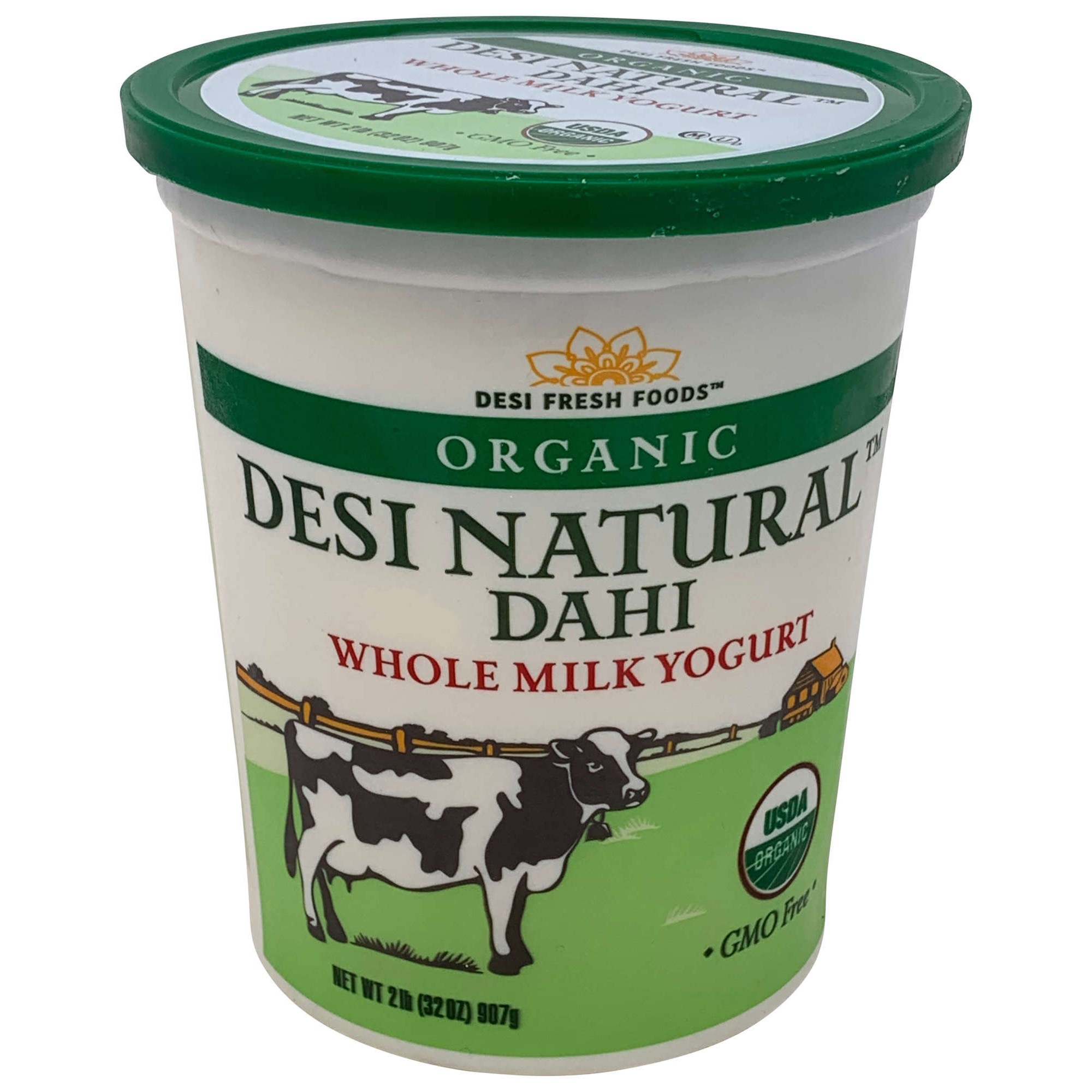 Organic Desi Natural Dahi Whole Milk Yogurt 2 LBS