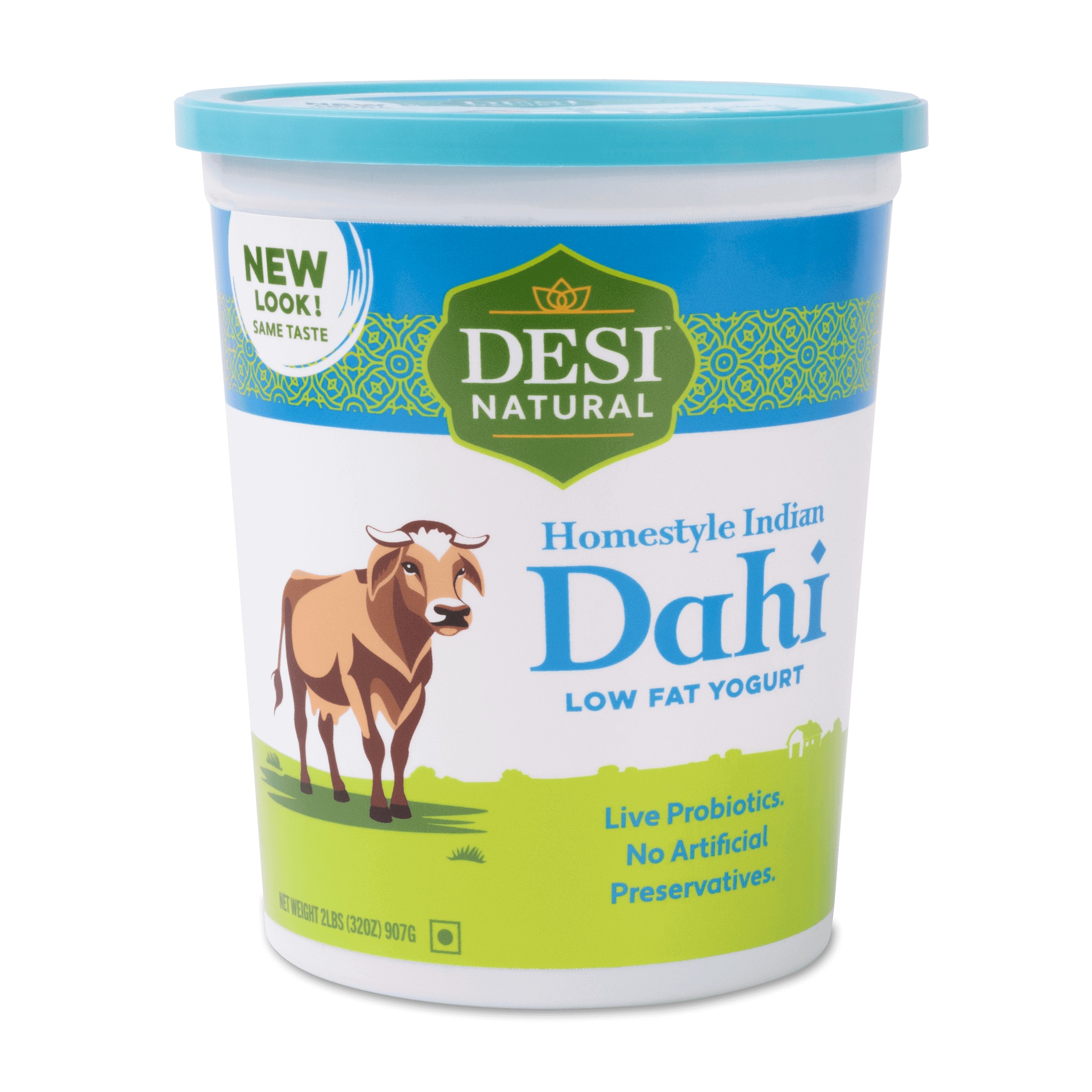 Desi Natural Dahi Low Fat Yogurt 4 LTR