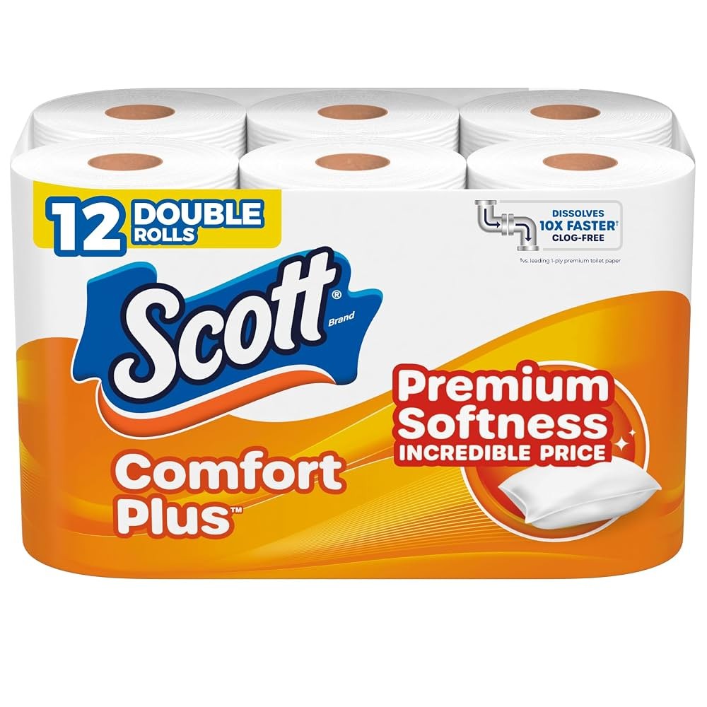 Scott Comfortplus Toilet Paper Double Roll  12 ROLLS