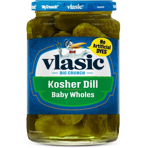 VLASIC KOSHER DILL BABY WHOLE            16 OZ
