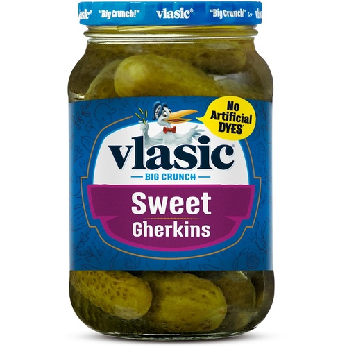 VLASSIC SWEET GHERKIN PICKLES            16 OZ