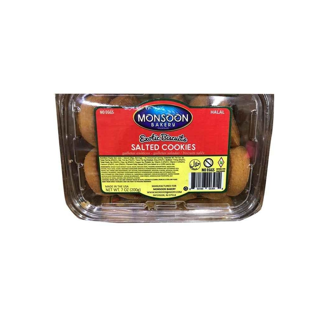 Monsoon Salted Cookies  Eggless 0.44 LBS