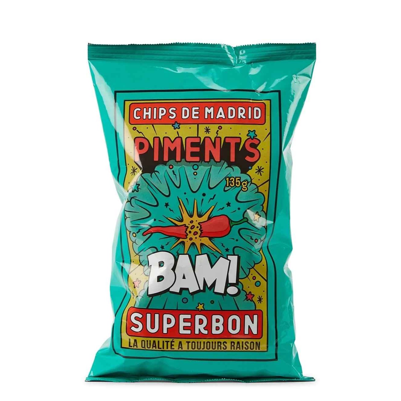 MADRID POTATO CRISPS PIMENTO BAM SUPERBON 0.3 Lbs