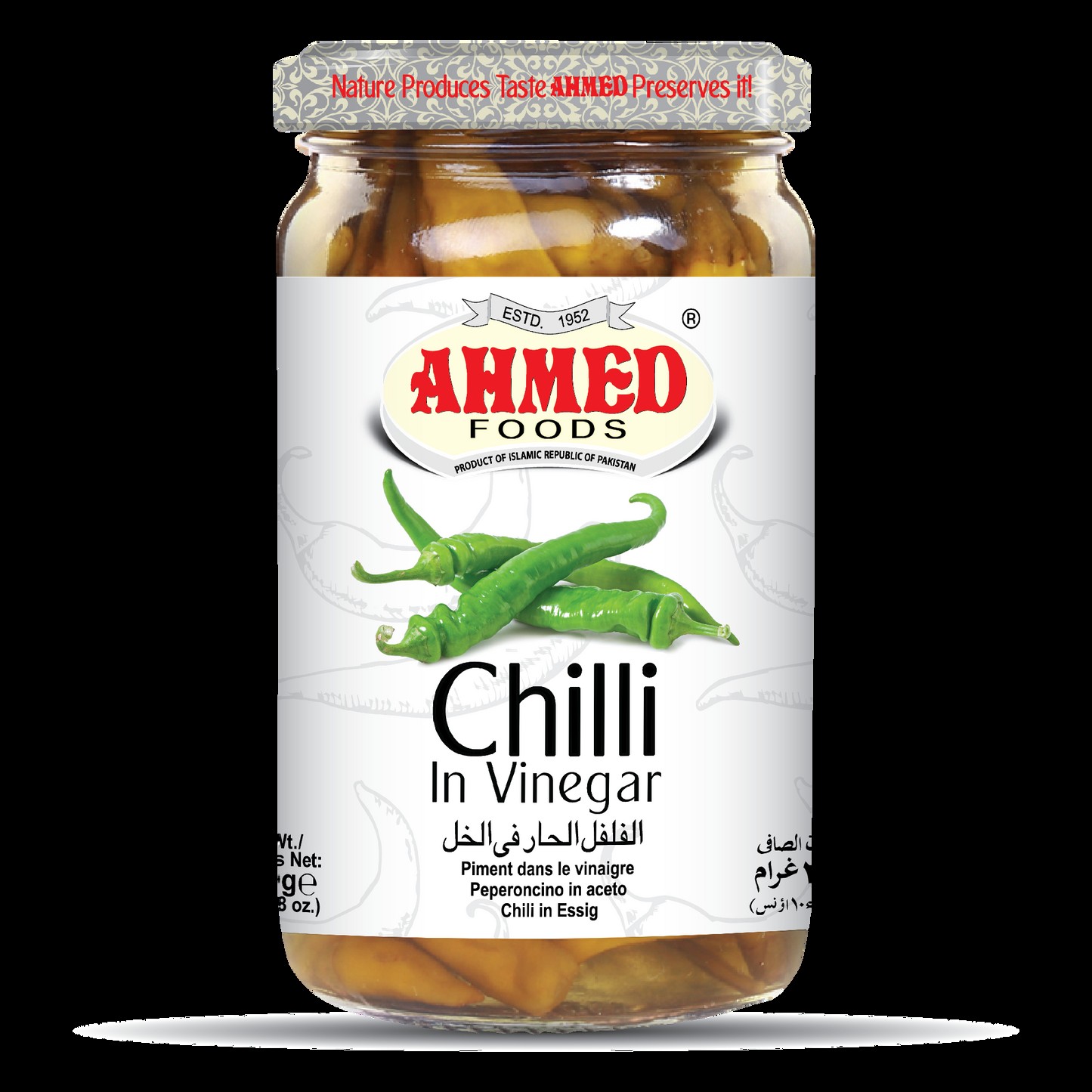 AHMED CHILLI PICKLE IN VINEGER 300 GM