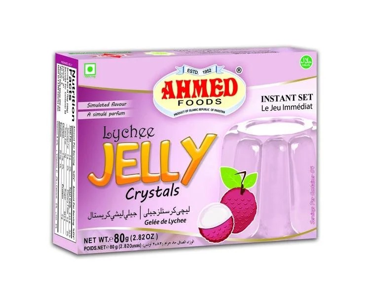 AHMED JELLY LYCHEE 80 GM