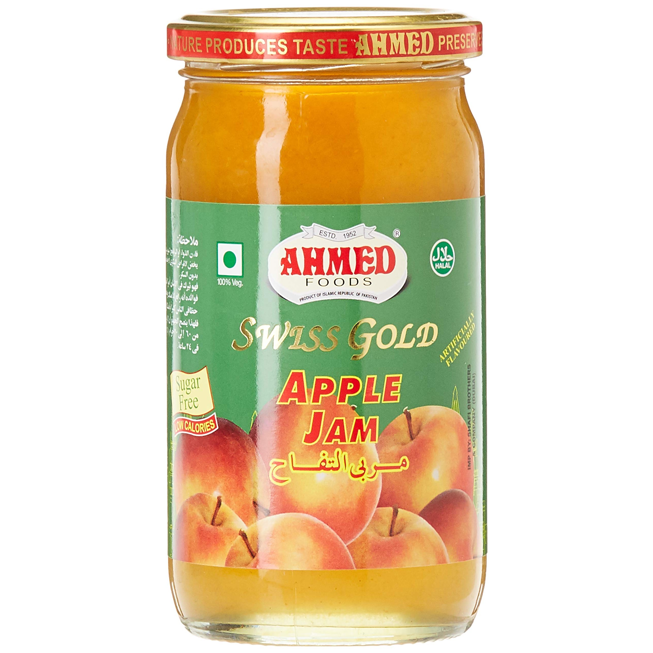 AHMED APPLE JAM SUGAR FREE 400 GM