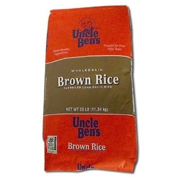 UNCLE BENS BROWN RICE 25 LBS