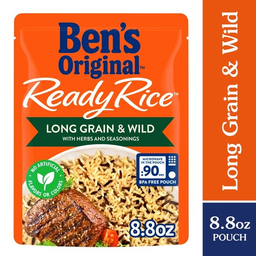 BENS READY RICE LONG GRAIN 8.8 OZ
