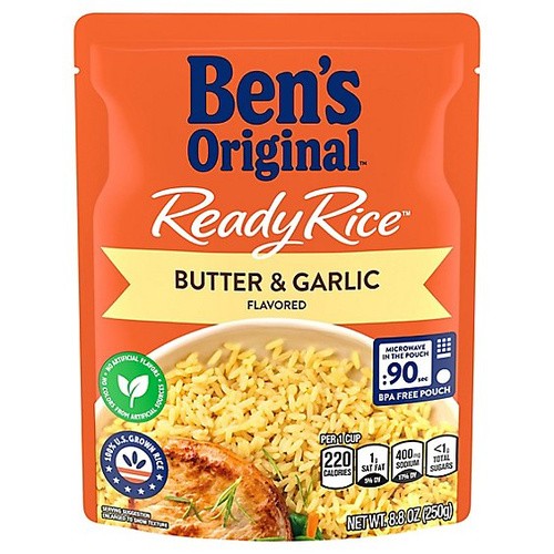 BENS ORIGINAL READY RICE BUTR/GARLC 8.8 OZ