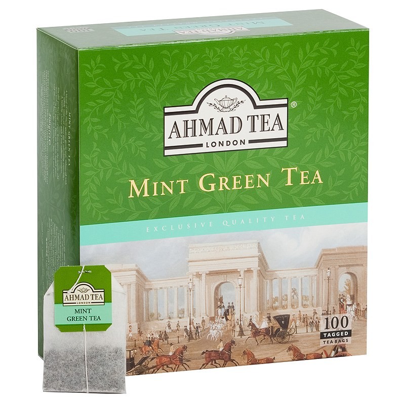 AHMED MINT GREEN TEA 100 Each