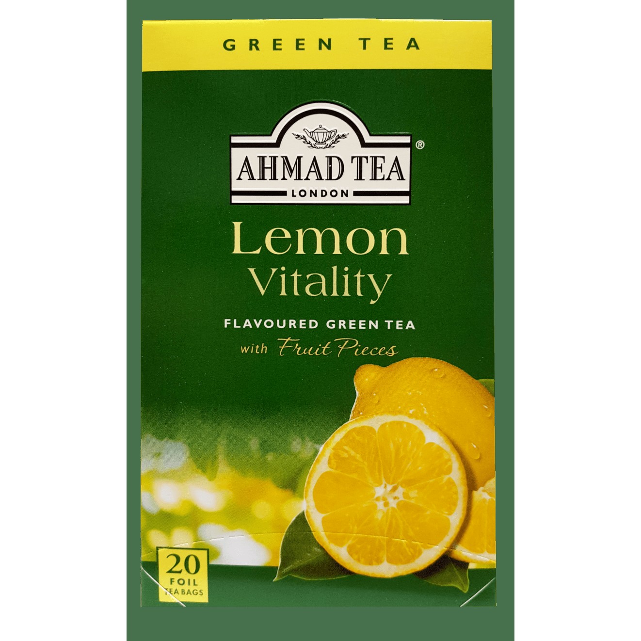 AHMED LEMON VITALIT GREEN TEA 20 Each