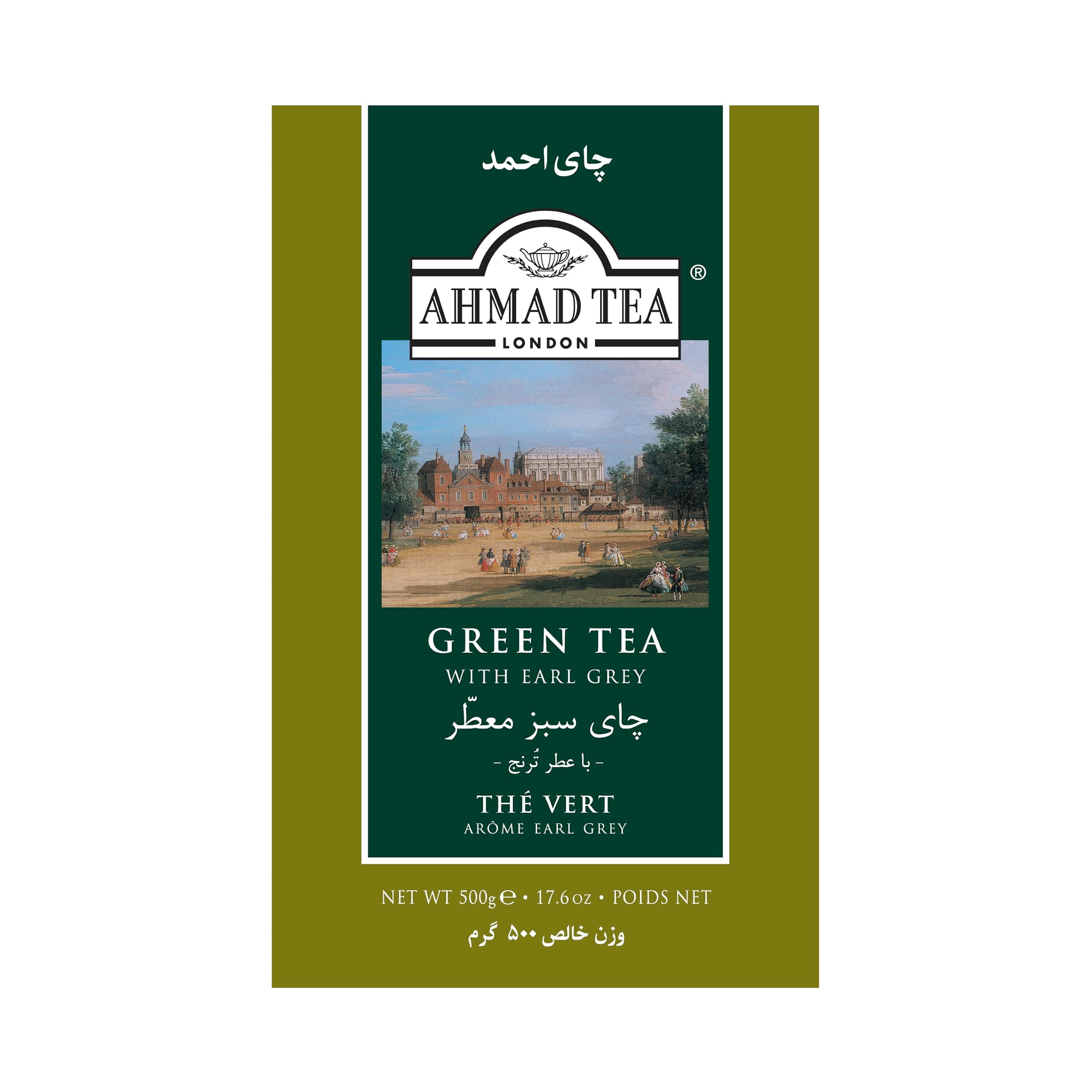 AHMED GREEN TEA W/ EARL GREY 1.1 Lbs