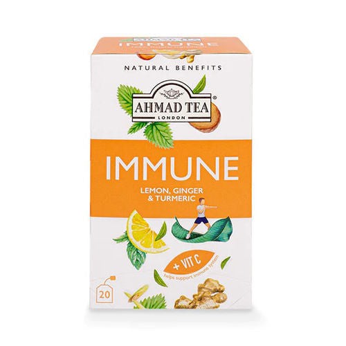 AHMAD TEA LEMON GINGER TUMERIC TEA 20 BAG