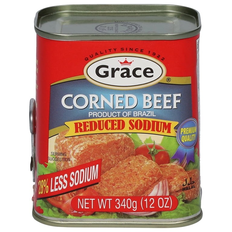 Grace Reduced Sodium Corned Beef 12 OZ