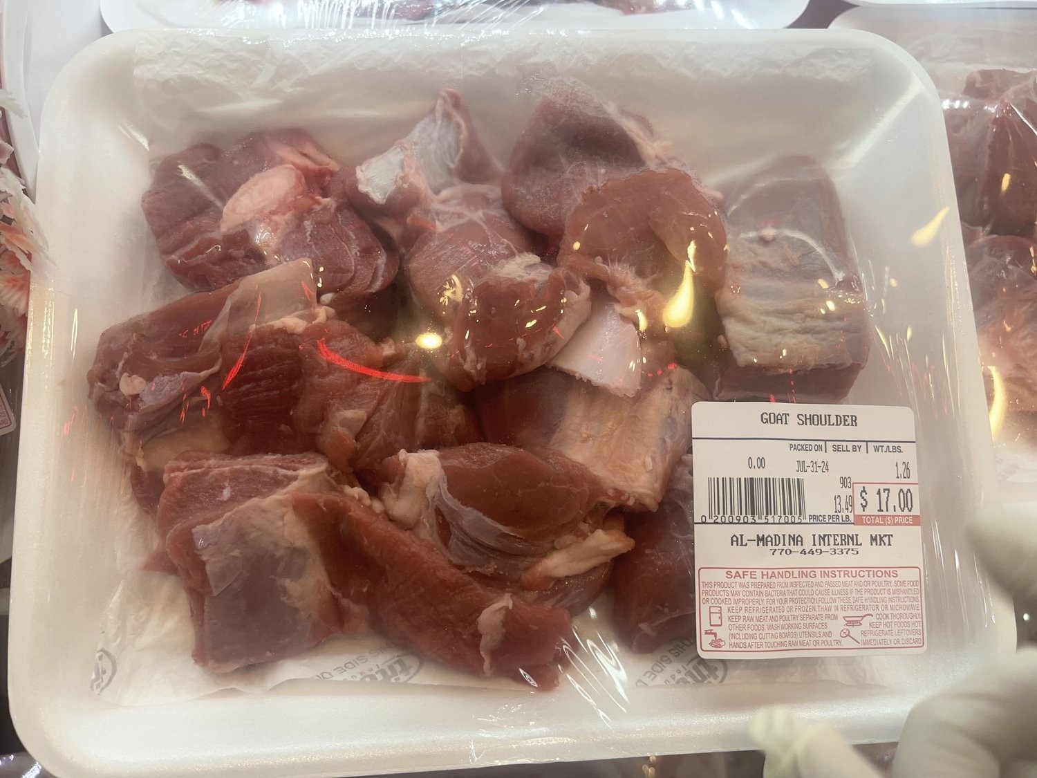 Goat Shoulder   Thin Cut 2 LBS