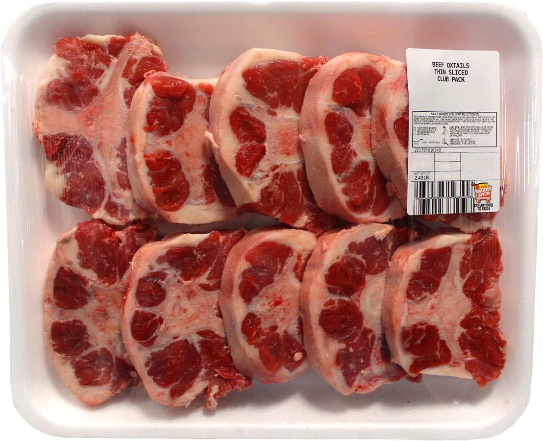 Beef Oxtail   Thin Cut 2 LBS