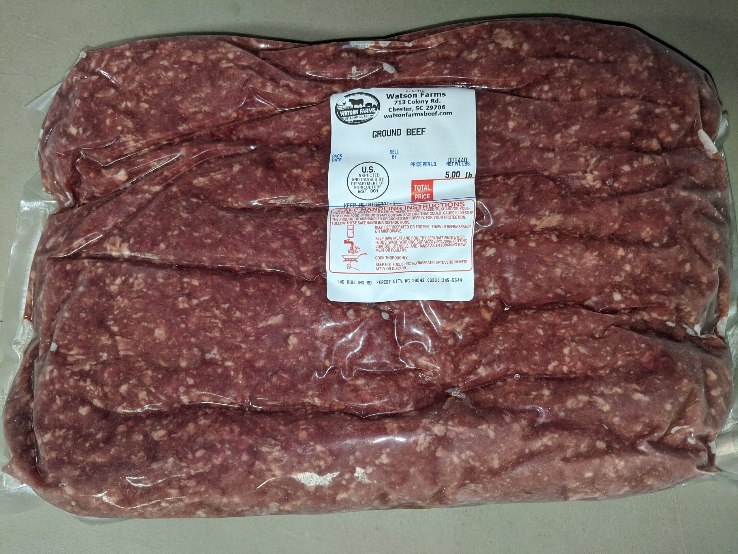 Beef Mince   Regular 5 LBS