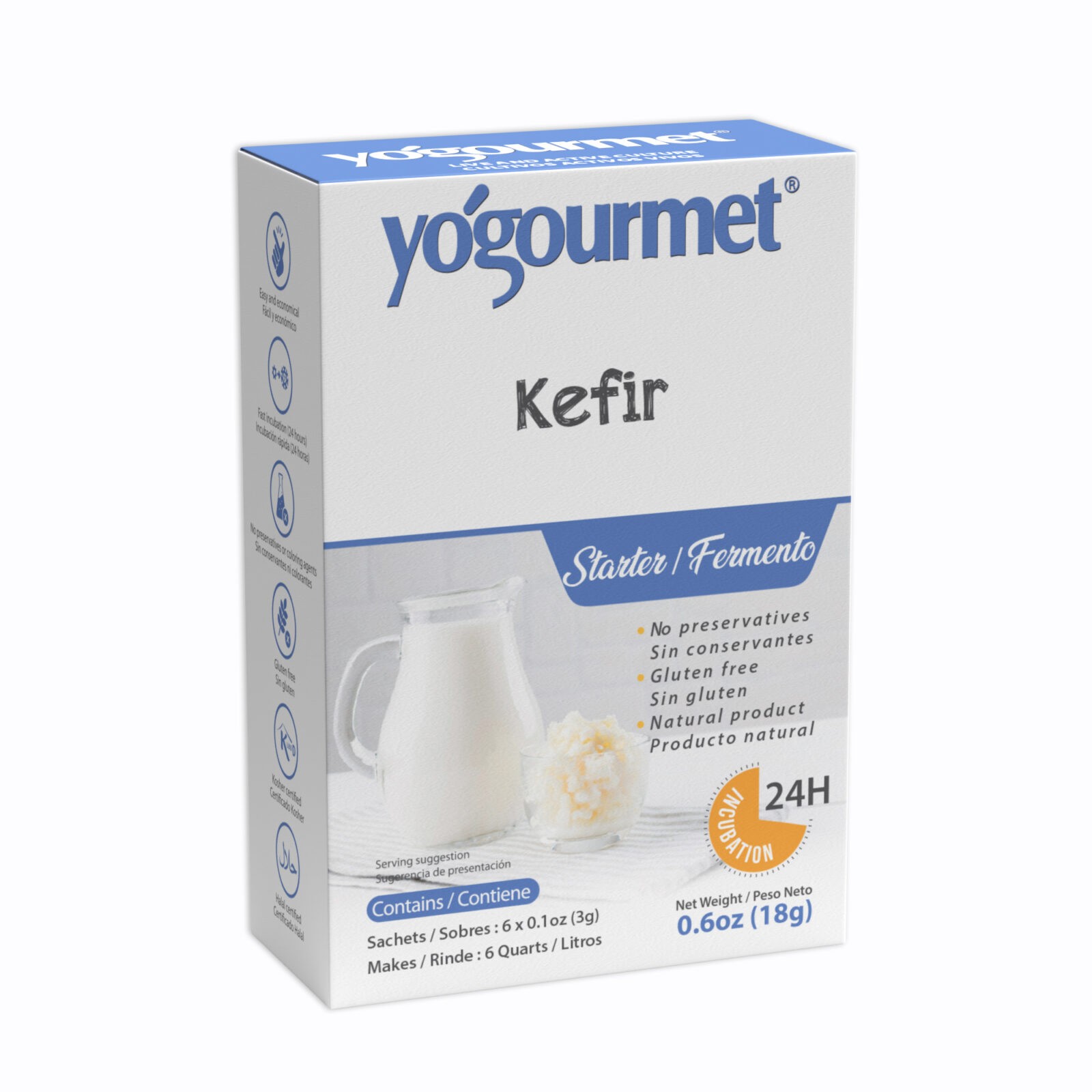 YOGOURMET FREEZE DRIED KEFIR STARTER 0.06 Lbs