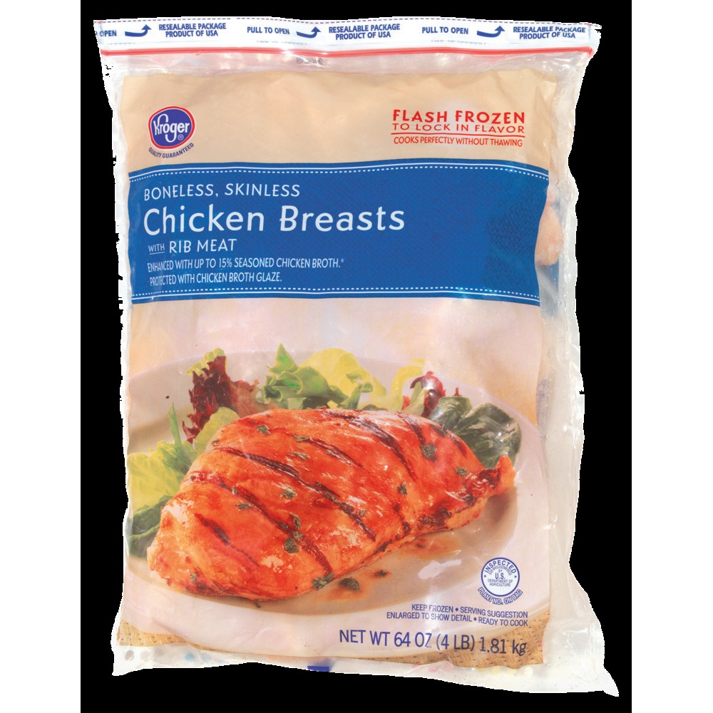 Chicken Breast   Large Cut 4 LBS