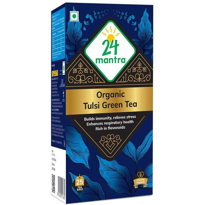 24 Mantra Tulsi Green Tea