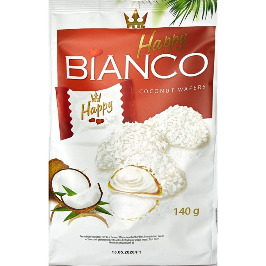 Happy Bianco Coconut Wafers 140 GM