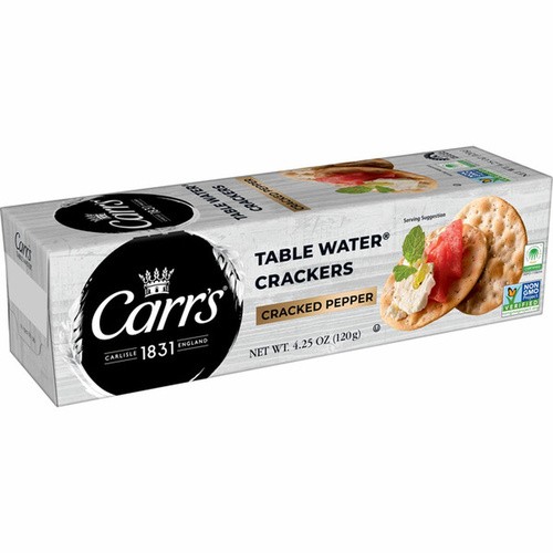 CARRS CRACKERS W CRACKED PEPPER          4.25 OZ
