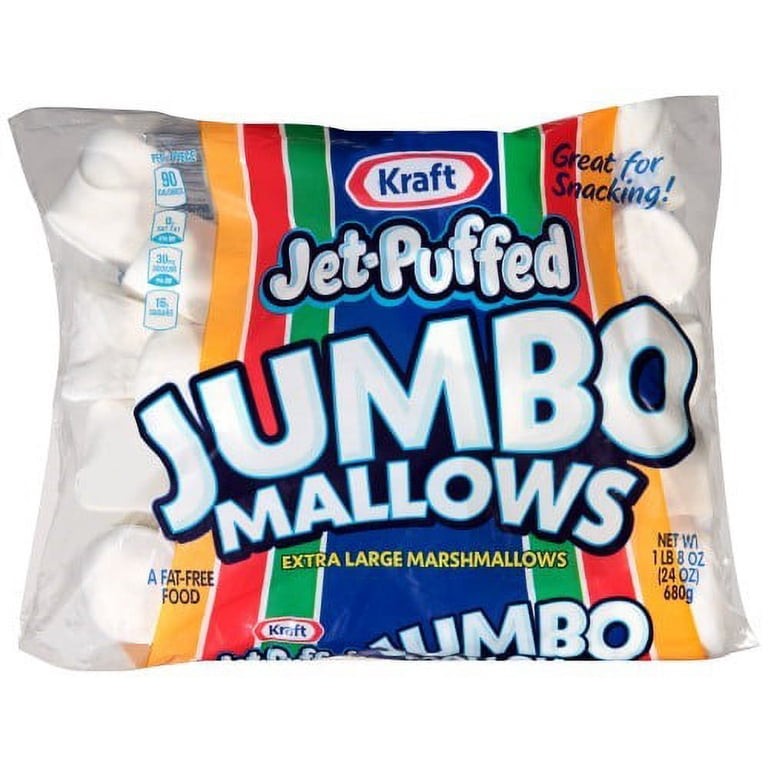 Jet Puffed Jumbo Extra Large Marshmallows 24 OZ