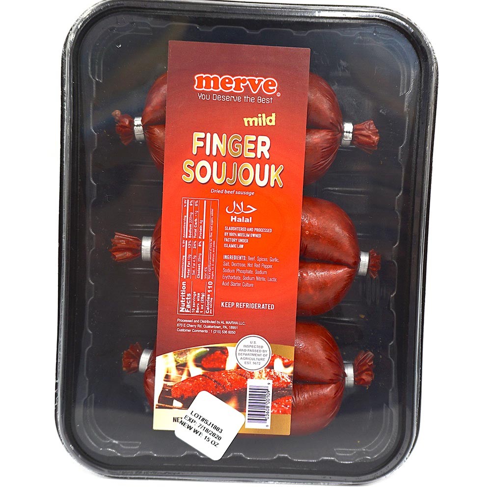 MERVE FINGER SOUJOUK MILD 10 OZ