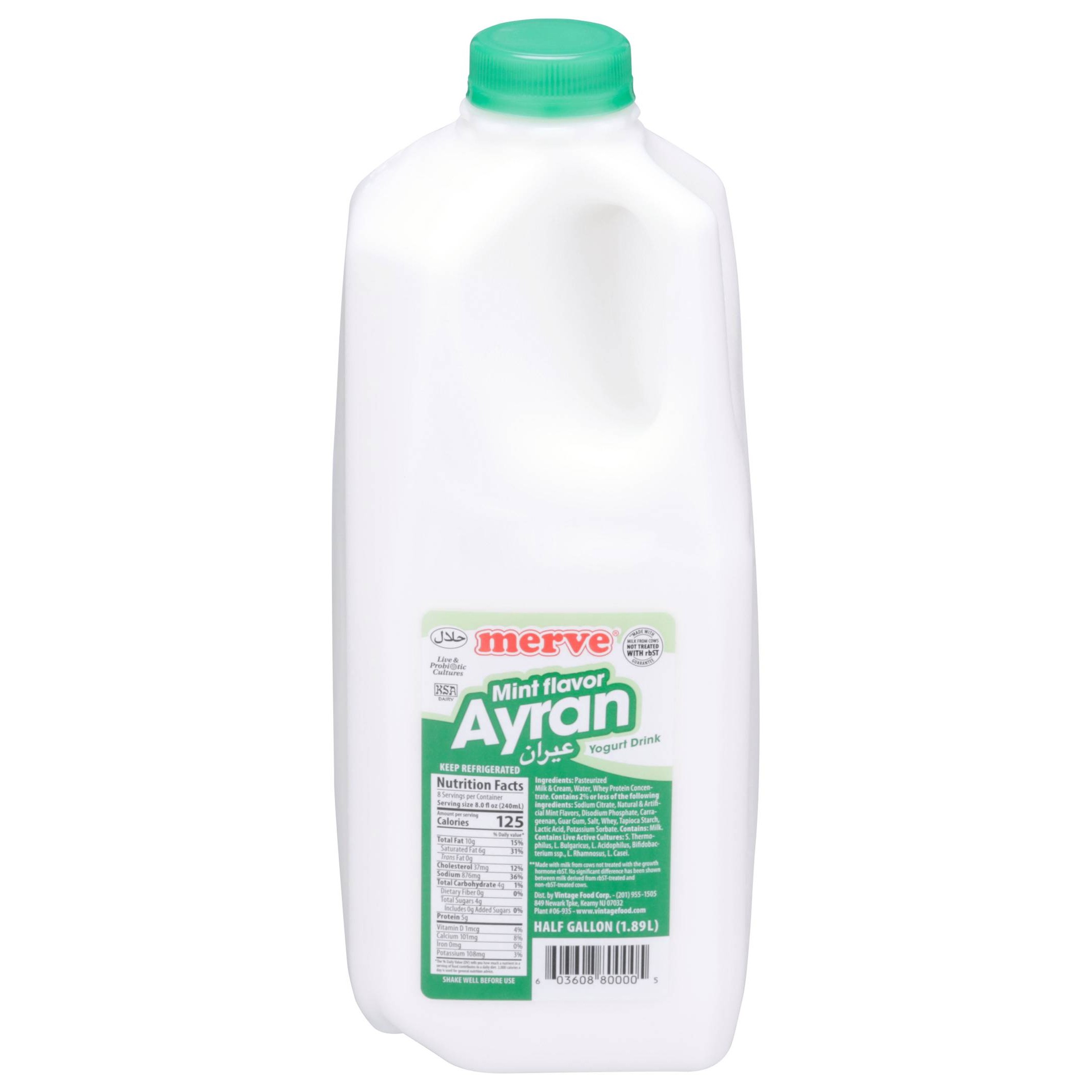 Merve Mint Ayran Yogurt Drink 1.89 LTR