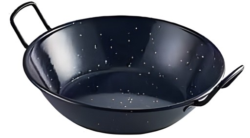 Enamel Wok Kadai 28cm. 1 Each