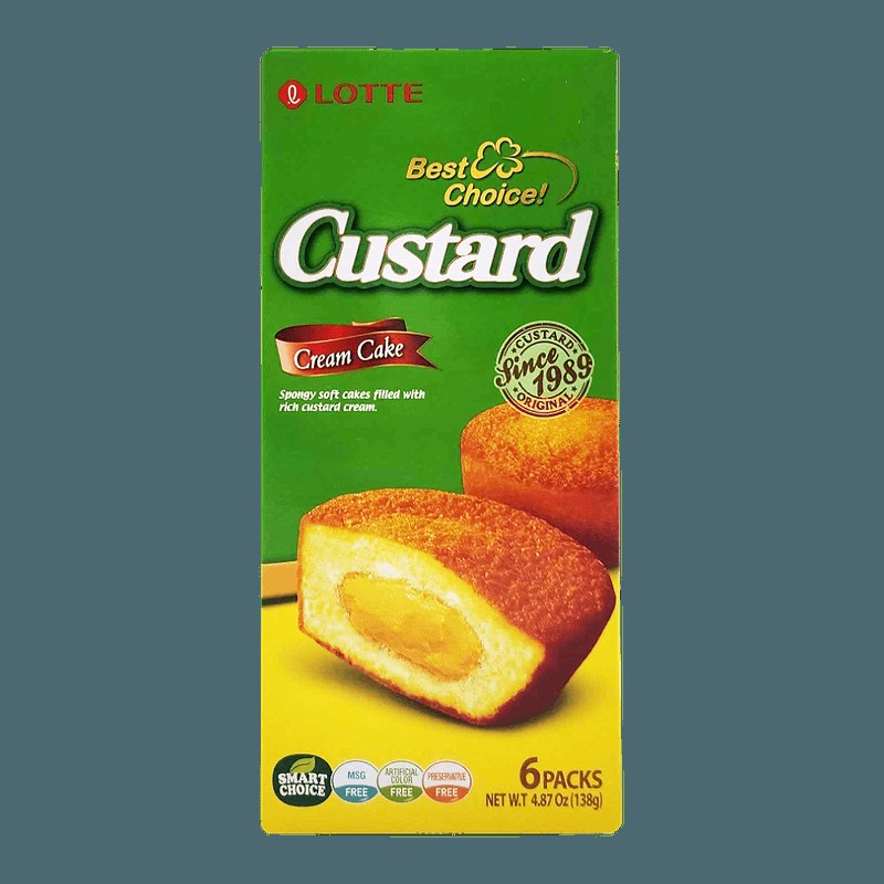 Lotte Custard Cream Cake 4.87 OZ
