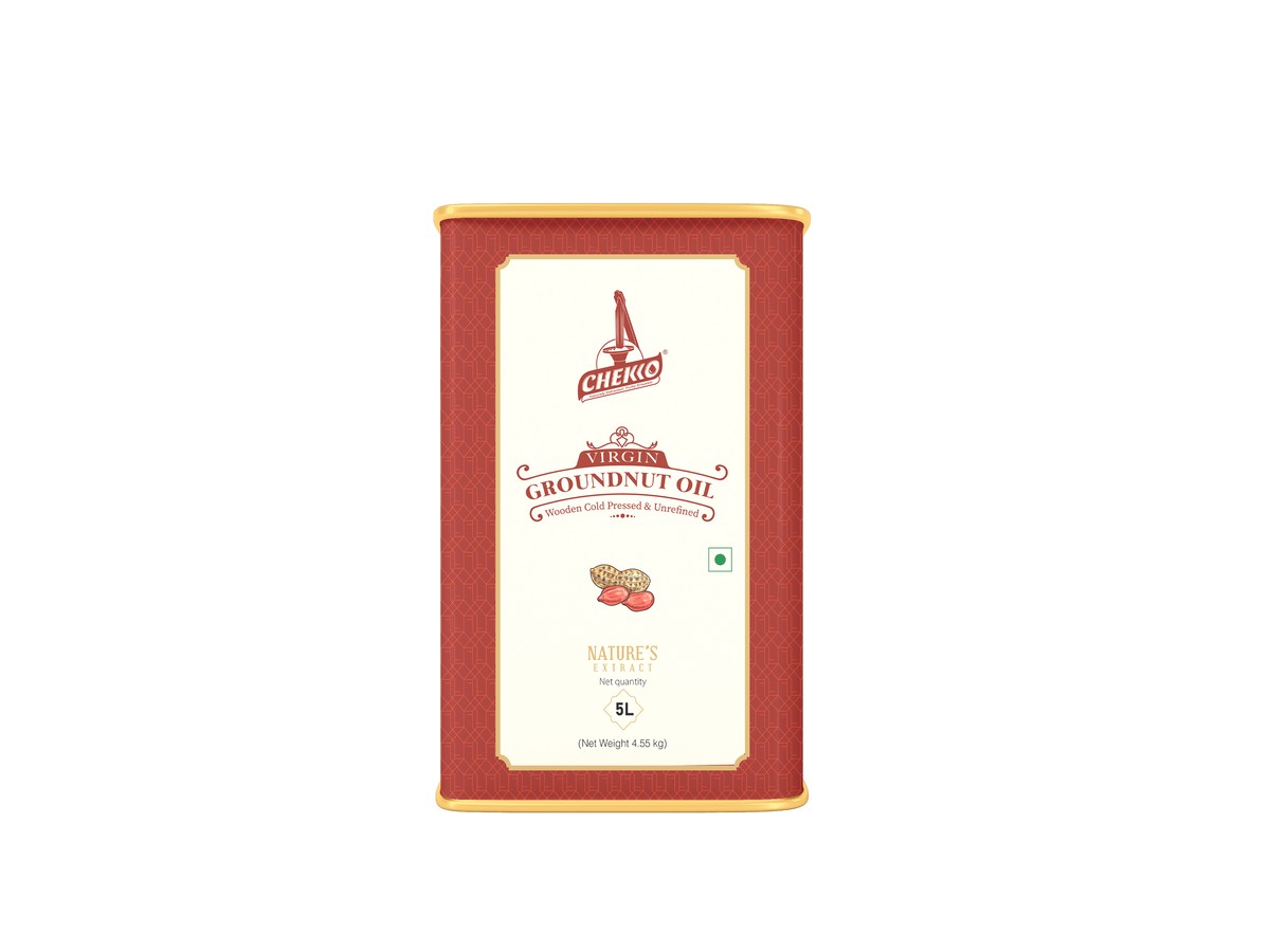 Chekko Virgin Groundnut Oil 5 LTR