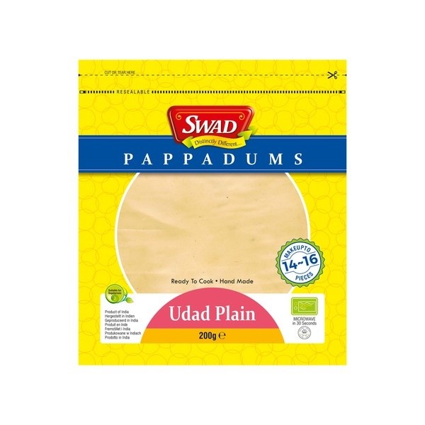 Swad Udad Pappadums 200 GM