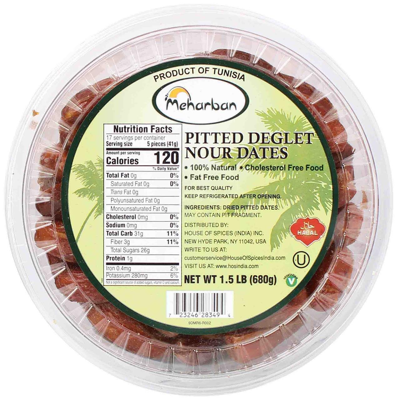 PITTED DATES 1.5 LBS
