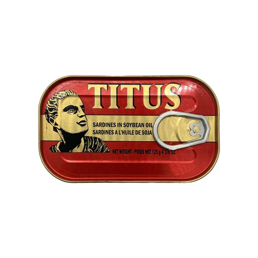 Titus Sardines In Soybean Oil 125 GM