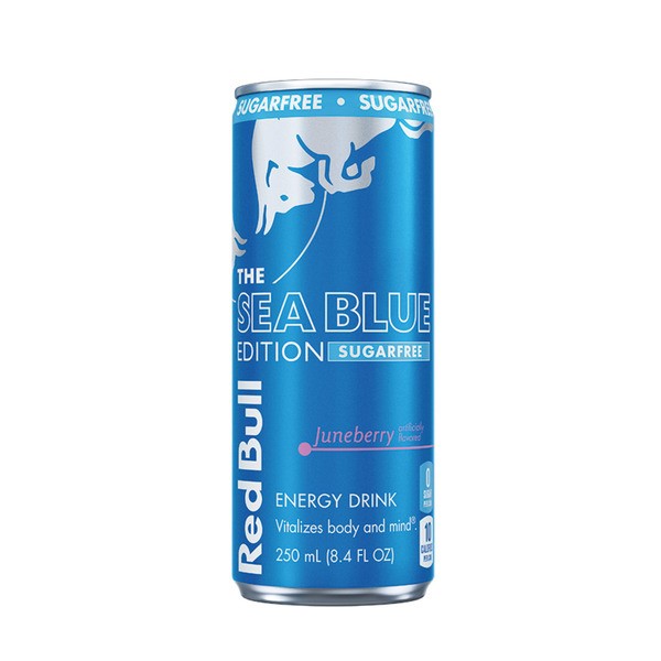 Red Bull Sugarfree Sea Blue Edition Energy Drink   8.4 Fl Oz Can 8.4 OZ
