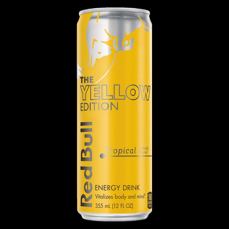 Red Bull Energy Drink Tropical Yellow 12 OZ
