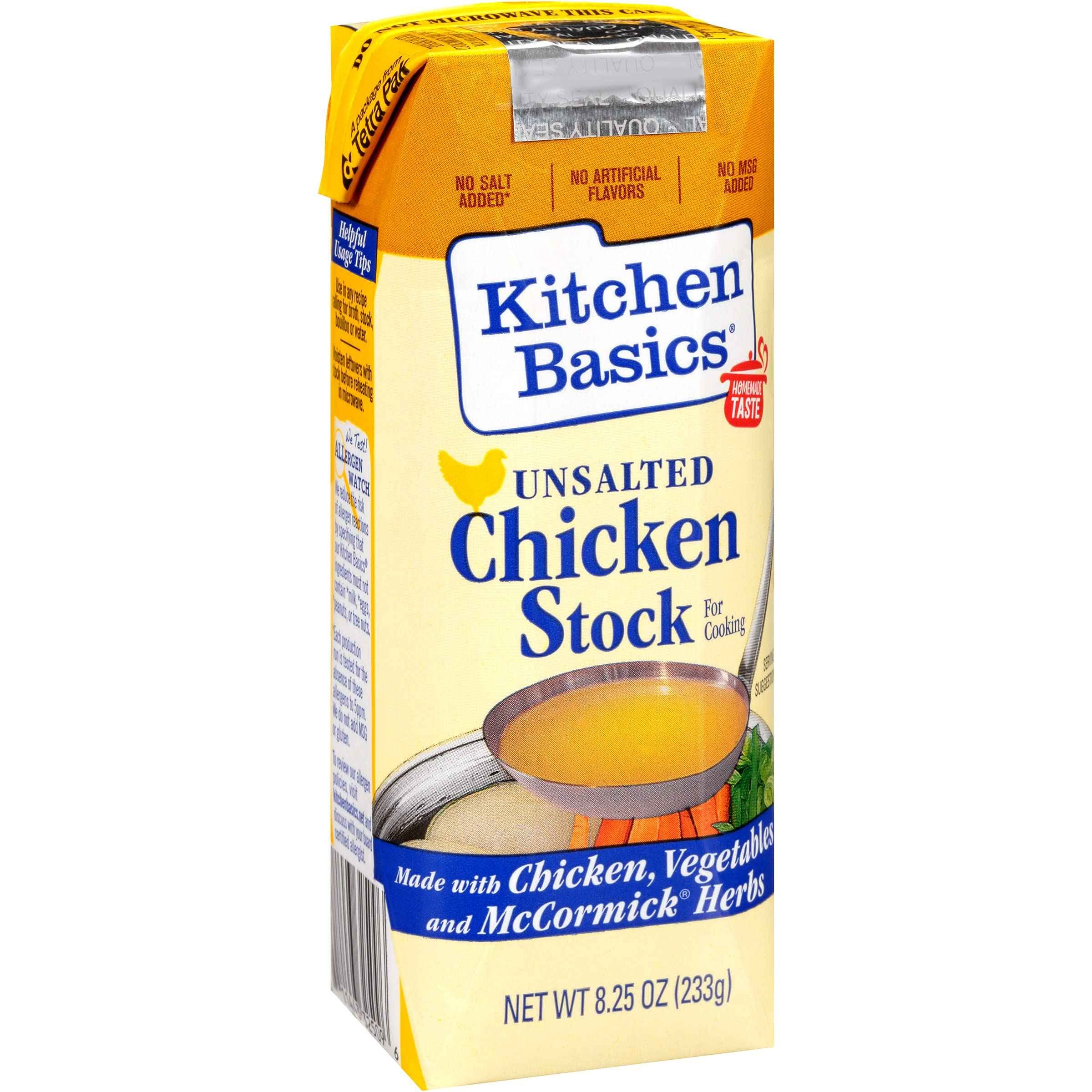 KITCHEN BASICS CHICKEN STOCK UNSALTED 0.5 Lbs